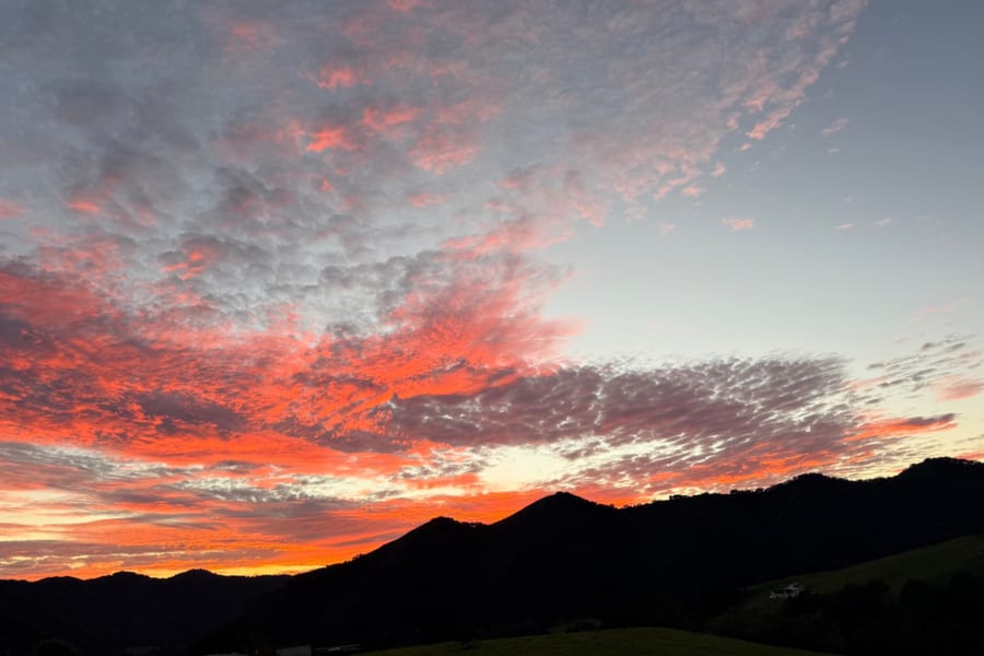 Sunset over Zimmerman Ranch rangeland